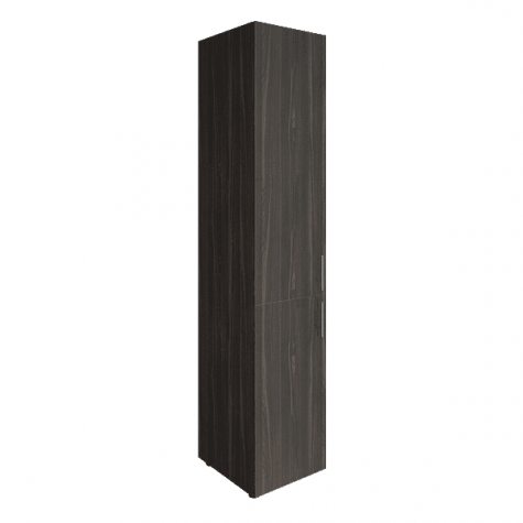 Шкаф узкий двухдверный закрытый (2 вариант), цвет темный дуб